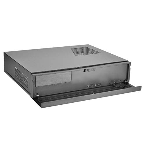 Silverstone ML04 HTPC Black Mesh Side Panel USB 3.2 Gen 2 Type-C USB 3.2 Gen 1 Type-A image