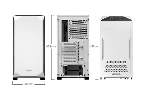 be quiet! Pure Base 500 ATX Mid Tower White with Tempered Glass Side Panel and USB 3.2 Gen 1 Type-A image