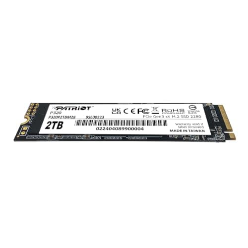 Patriot P320 2TB M.2-2280 SSD PCIe 3.0 x4 NVMe image