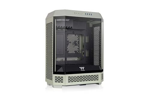 Thermaltake The Tower 600 ATX Mid Tower Green with Tempered Glass Side Panel and USB 3.2 Gen 2 Type-C, USB 3.2 Gen 1 Type-A Front Panel image