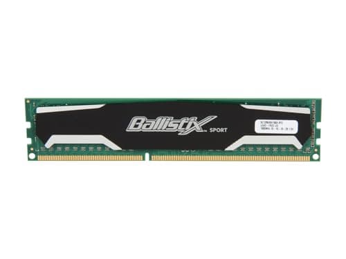 Crucial Ballistix Sport Black / Silver DDR3-1600 CL10 1GB (1x1GB) main image