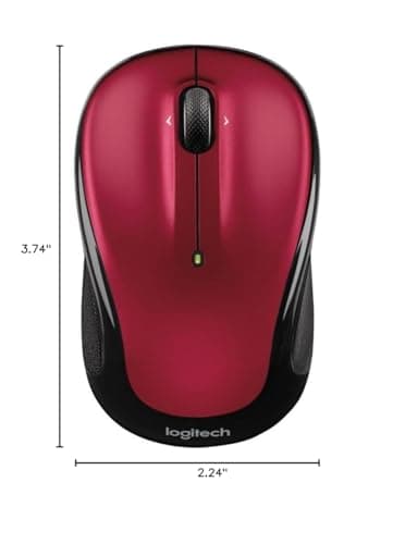 Logitech Wireless Mouse M325 with Designed-For-Web Scrolling - Red image