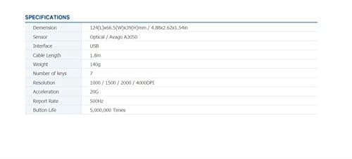 Zalman ZM-M501R Wired Optical Mouse image