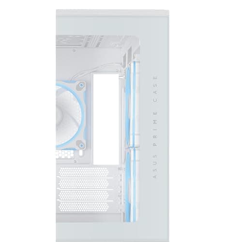 Asus Prime AP202 Micro ATX Mid Tower White with Tempered Glass Side Panel and USB 3.2 Gen 2x2 Type-C / USB 3.2 Gen 1 Type-A image