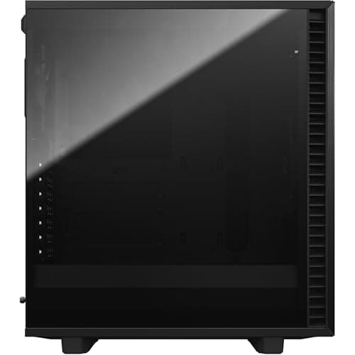 Fractal Design Define 7 Compact ATX Mid Tower Black with Tinted Tempered Glass Side Panel and Front Panel USB 3.2 Gen 2 Type-C, USB 3.2 Gen 1 Type-A, USB 2.0 Type-A image