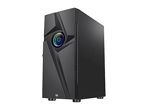BGears b-Vortex-RGB ATX Mid Tower Black with Tempered Glass Side Panel and USB 3.2 Gen 1 Type-A, USB 2.0 Type-A Front Panel image