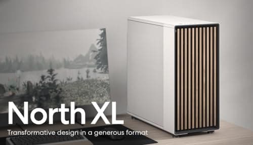 Fractal Design North XL ATX Full Tower White with Mesh Side Panel and USB 3.2 Gen 2 Type-C, USB 3.2 Gen 1 Type-A image