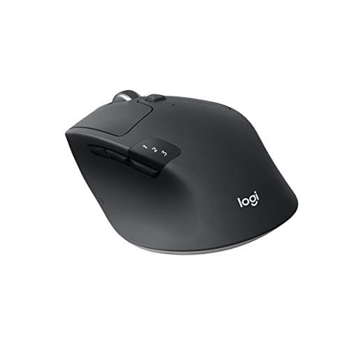 Logitech M720 Triathalon Multi-Device Wireless Mouse - Easily Move Text, Images and Files Between 3 Windows and Apple Mac Computers Paired with Bluetooth or USB, Hyper-Fast Scrolling, Black image