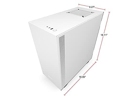 NZXT H510i ATX Mid Tower White with Tempered Glass Side Panel and USB 3.2 Gen 2 Type-C USB 3.2 Gen 1 Type-A image