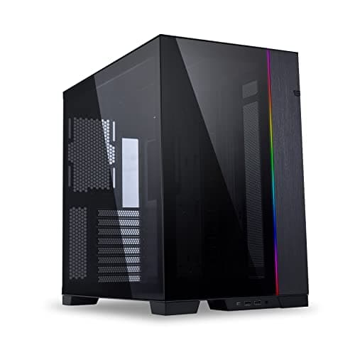 LIAN LI O11 Dynamic EVO O11DEX Black Aluminum / Steel / Tempered Glass ATX Mid Tower Computer Case main image
