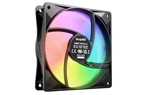 be quiet! Light Wings LX 120mm Black Addressable RGB PWM 51.5 CFM image
