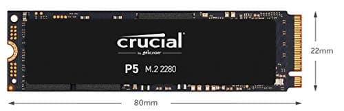 Crucial P5 250GB NVMe PCIe Gen3 M.2 SSD image