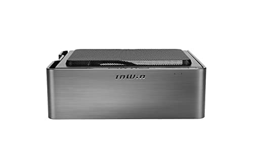 In Win Chopin MAX Mini-ITX Desktop Gray with Mesh Side Panel, USB 3.2 Gen 2x2 Type-C, USB 3.2 Gen 1 Type-A, and 200 W Power Supply image