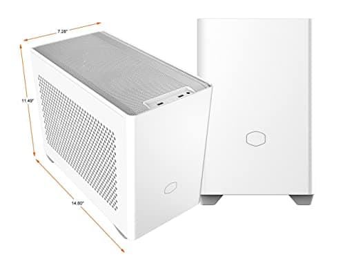 Cooler Master MasterBox NR200P Mini-ITX Desktop White / Black Tempered Glass Side Panel image
