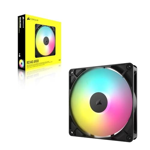 Corsair RS140 140mm Black Addressable RGB PWM 95.5 CFM image