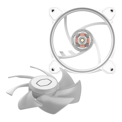 Cooler Master MasterFan MF140 Halo² 140mm White 59.51 CFM PWM Addressable RGB 1-Pack image