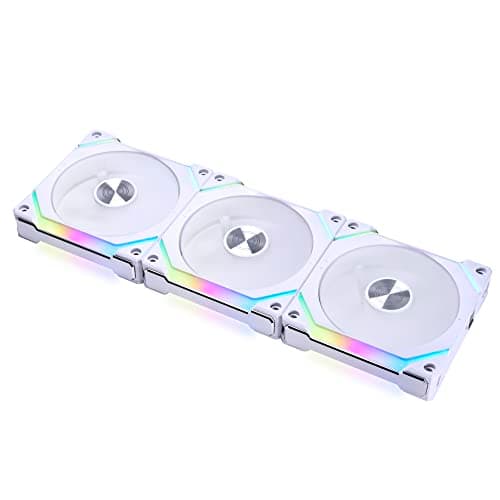 Lian Li UNI FAN SL V2 120mm White Addressable RGB PWM 64.5 CFM 5-Pack image