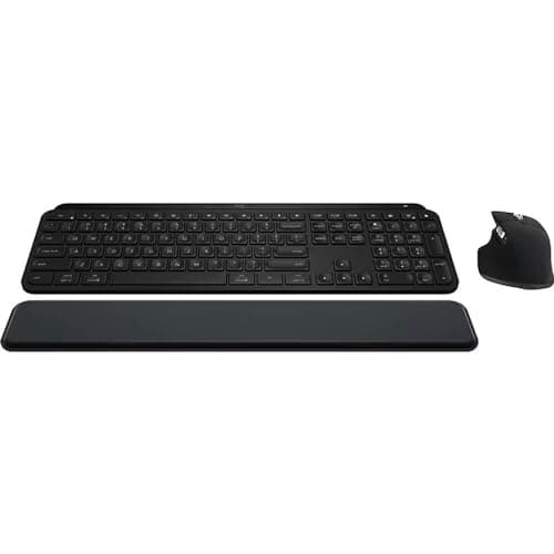 Logitech MX Keys S Bluetooth Wireless Wired Slim Keyboard with Laser Mouse image