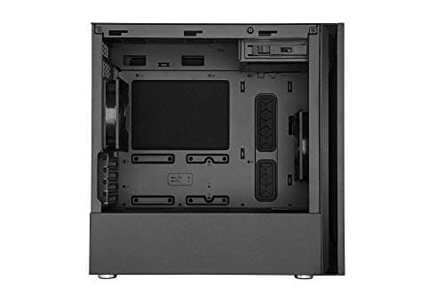 Cooler Master Silencio S400 Micro ATX Mini Tower Black Tempered Glass Side Panel and USB 3.2 Gen 1 Type-A Front Panel image
