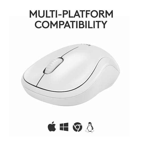 Logitech M240 Silent Bluetooth Wireless Optical White Mouse image