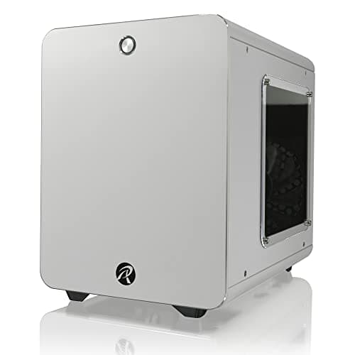 RAIJINTEK Metis Plus Mini-ITX Tower White with Acrylic Side Panel and USB 3.2 Gen 1 Type-A Front Panel image