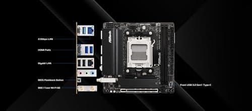 ASRock A620 AI WiFi AM5 DDR5 Mini ITX image