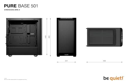 be quiet! Pure Base 501 Airflow ATX Mid Tower Black image