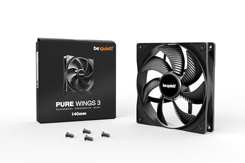 be quiet! Pure Wings 3 140mm Black 57.4 CFM 1-Pack image