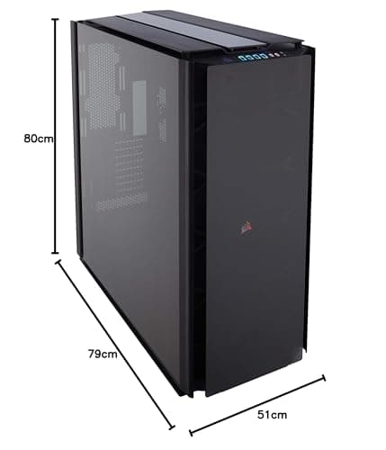 Corsair Obsidian 1000D ATX Full Tower Black with Tempered Glass Side Panel and USB 3.2 Gen 2 Type-C USB 3.2 Gen 1 Type-A image