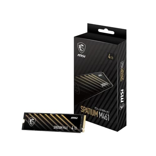 MSI SPATIUM M461 4TB SSD M.2-2280 PCIe 4.0 x4 NVMe image
