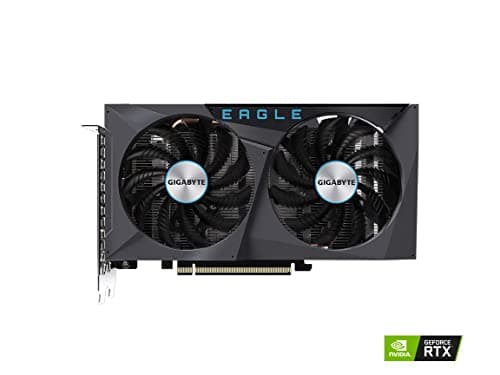 GIGABYTE GeForce RTX 3050 Eagle OC 8G Graphics Card, 2X WINDFORCE Fans, 8GB 128-bit GDDR6, GV-N3050EAGLE OC-8GD Video Card image