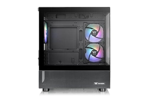 Thermaltake View 170 ARGB MicroATX Mini Tower Black Tempered Glass Side Panel image