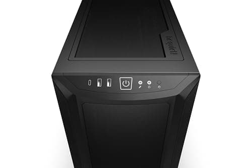 be quiet! Shadow Base 800 ATX Mid Tower Black with Tempered Glass Side Panel and USB 3.2 Gen 2 Type-C / USB 3.2 Gen 1 Type-A image