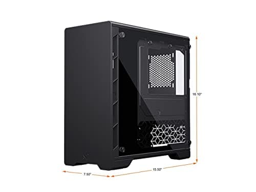 MagniumGear Neo Micro V2 Micro ATX Mid Tower Black Tempered Glass Side Panel and USB 3.2 Gen 1 Type-A Front Panel image