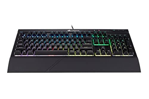 Corsair K68 RGB Mechanical Gaming Keyboard, Backlit RGB LED, Dust and Spill Resistant - Linear & Quiet - Cherry MX Red image
