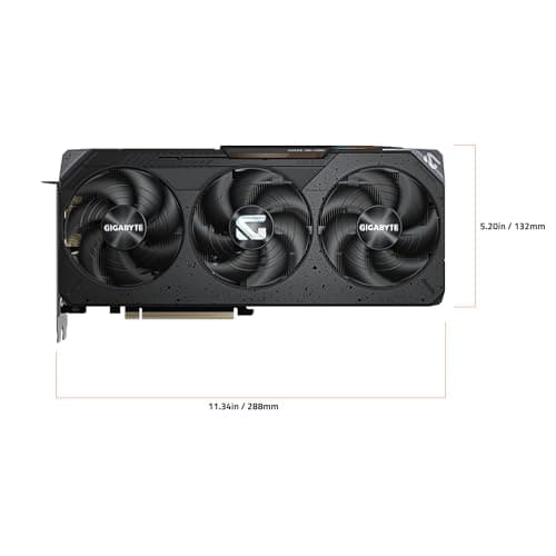 Gigabyte GAMING OC Radeon RX 9070 16GB GDDR6 Black image