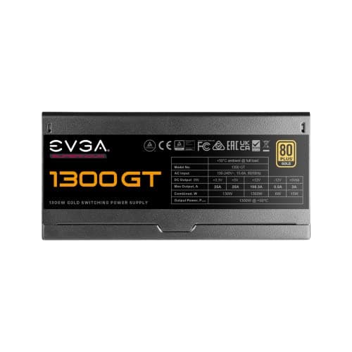 EVGA SuperNOVA 1300 GT 1300W Fully Modular 80+ Gold image