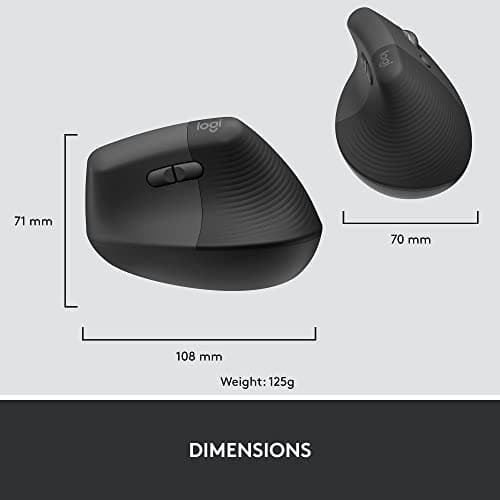 Logitech Lift for Business Wireless/Wired/Bluetooth Optical Mouse image