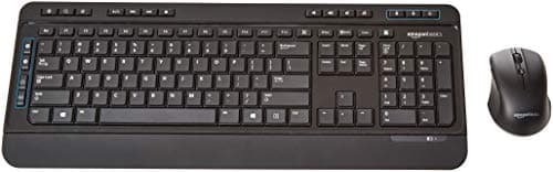 AmazonBasics Wireless Computer Keyboard and Mouse Combo - Full Size - US Layout (QWERTY) main image