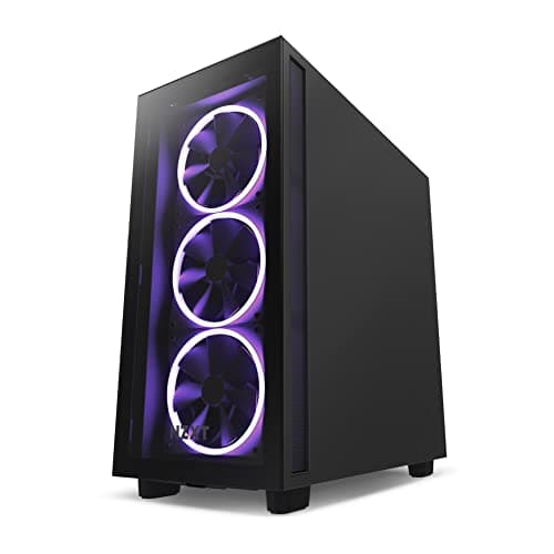 NZXT H7 Elite - CM-H71EB-01 - ATX Mid Tower PC Gaming Case - Front I/O USB Type-C Port - Quick-Release Tempered Glass Side Panel - Black image