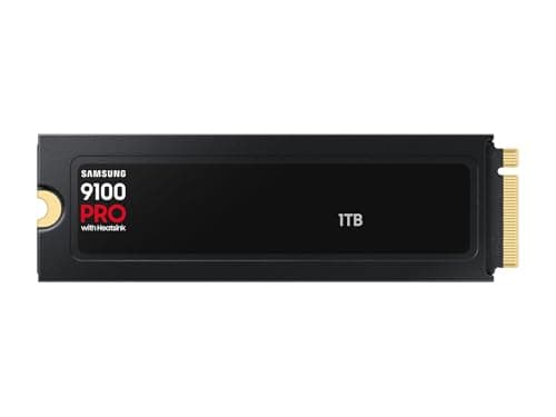 Samsung 9100 PRO w/Heatsink 1TB M.2-2280 SSD PCIe 5.0 NVMe image