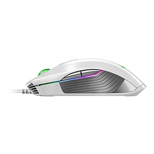 Razer Lancehead TE Ambidextrous Gaming Mouse: 16,000 DPI Optical Sensor - Chroma RGB Lighting - 8 Programmable Buttons - Mechanical Switches - Mercury White image