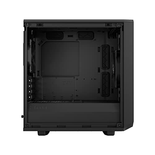 Fractal Design Meshify 2 Mini Micro ATX Mid Tower Black with Tinted Tempered Glass Side Panel and USB 3.2 Gen 2 Type-C USB 3.2 Gen 1 Type-A image