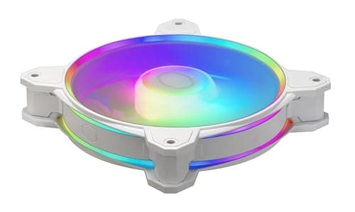 Cooler Master SickleFlow 120 120mm White Addressable RGB PWM 62 CFM 3 In 1 3-Pack image