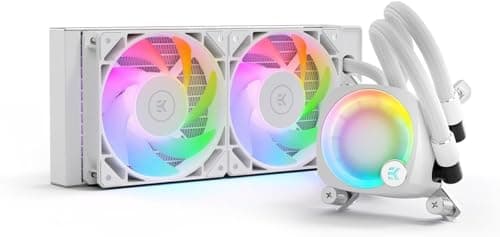 EK EK-Nucleus Water 240mm Lux D-RGB 72 CFM White main image