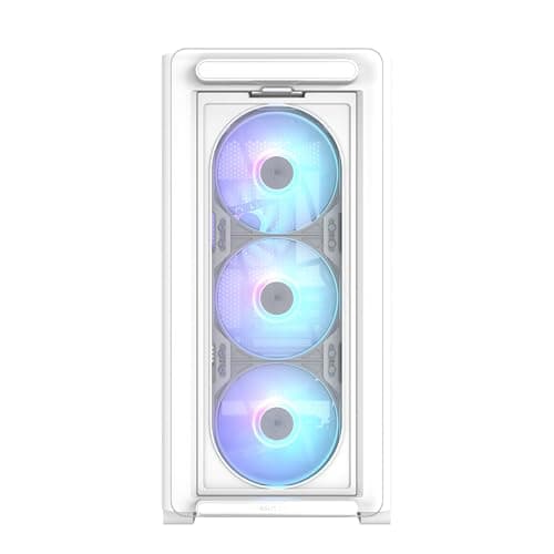 Asus A23 PLUS Micro ATX Mid Tower White Tempered Glass Side Panel, USB 3.2 Gen 2 Type-C, USB 3.2 Gen 1 Type-A image