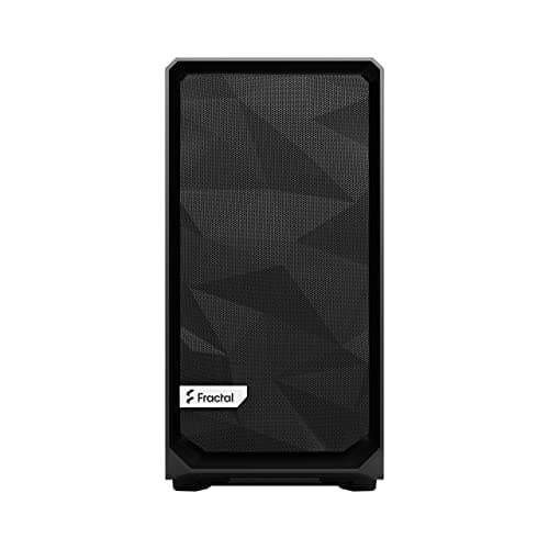 Fractal Design Meshify 2 Mini Micro ATX Mid Tower Black with Tinted Tempered Glass Side Panel and USB 3.2 Gen 2 Type-C USB 3.2 Gen 1 Type-A image