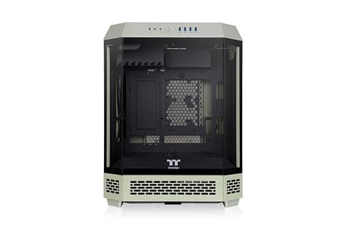 Thermaltake The Tower 600 ATX Mid Tower Green with Tempered Glass Side Panel and USB 3.2 Gen 2 Type-C, USB 3.2 Gen 1 Type-A Front Panel image