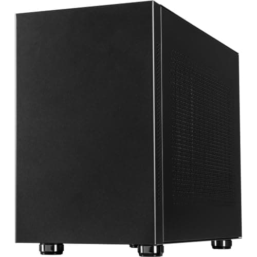 Inter-Tech IM-1 POCKET Micro ATX Mini Tower Black Mesh Side Panel, Front Panel USB 3.2 Gen 1 Type-A image