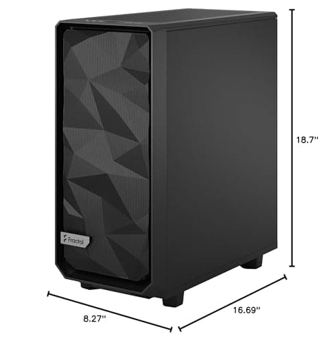 Fractal Design Meshify 2 Compact ATX Mid Tower Black image